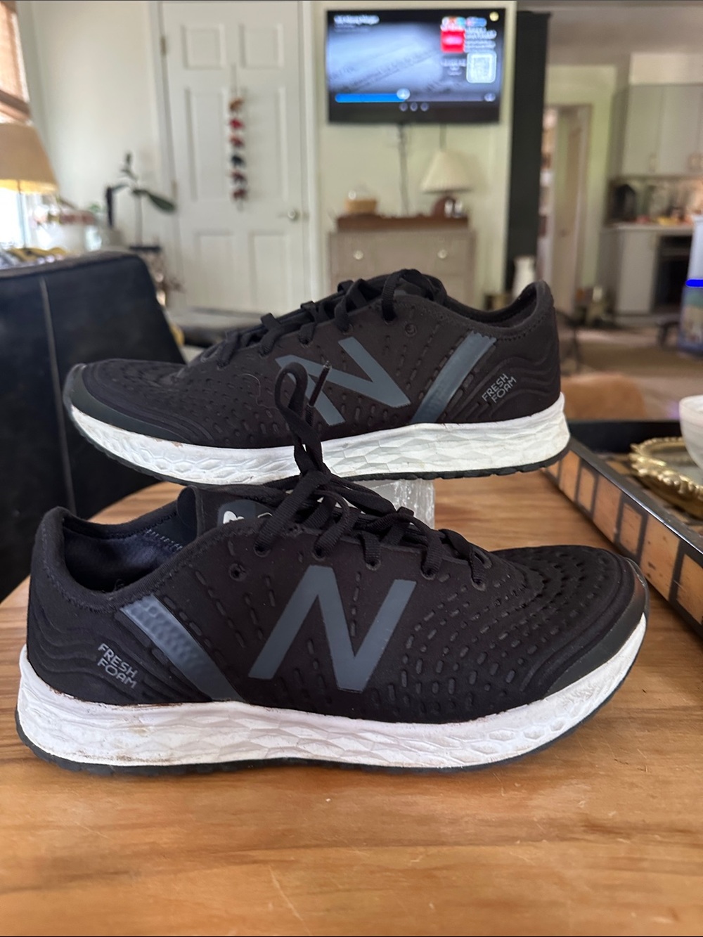 New Balance Black and Gray Fresh Foam Athletic Running Shoes size 8.5